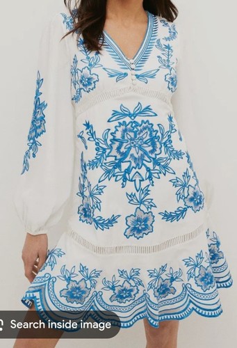 Karen millen embroidered dress - karen,