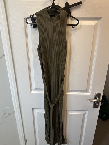 Karen millen khaki ribbed knit - karen,